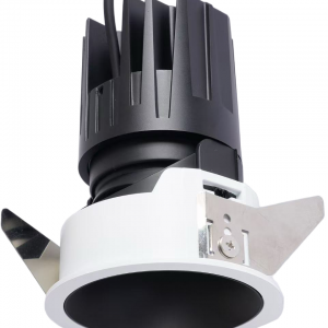 Commercial Deep 90lm Anti-Glare LED Recessed Spotlight, Adjustable 10°–30°, 15°/24°/36° Beam Angles, Customizable Optics